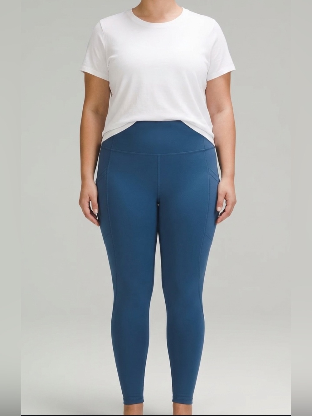 High-Rise Navy Performance Leggings